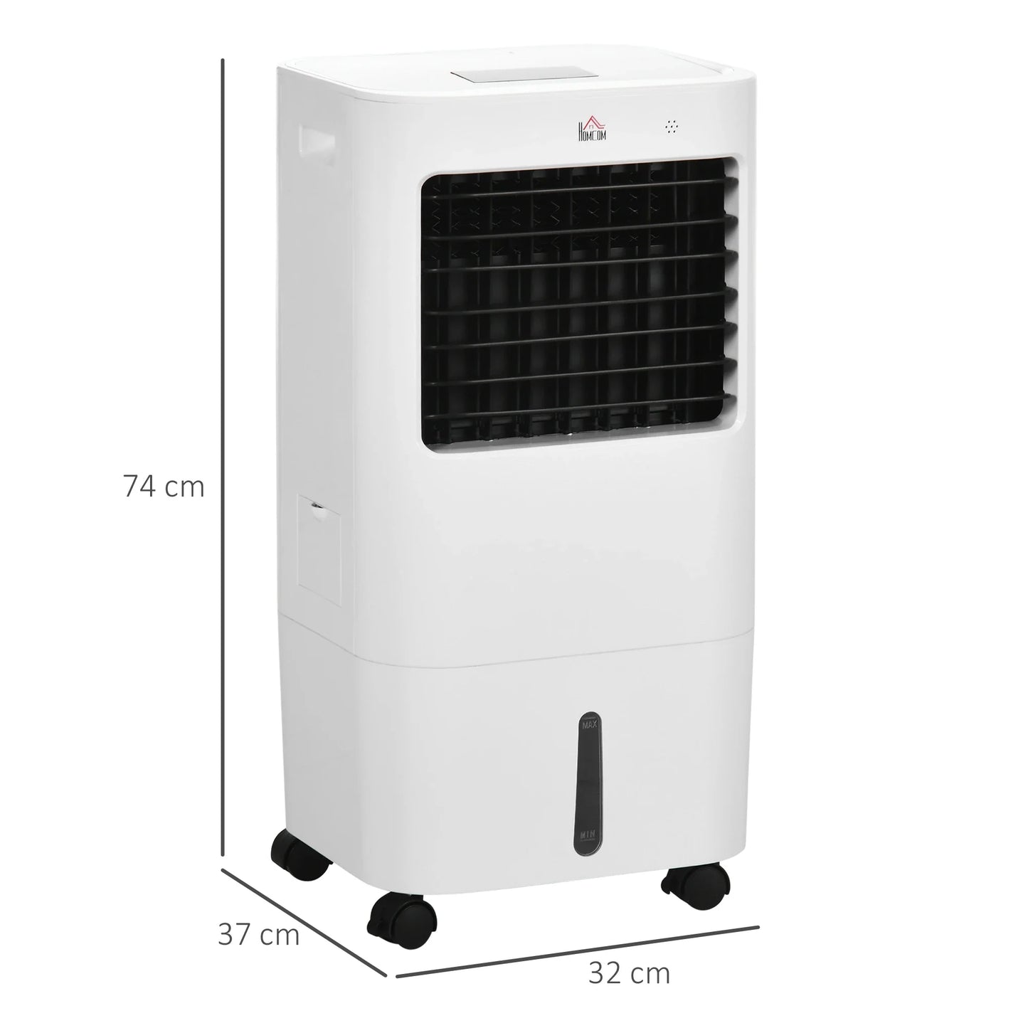 HOMCOM Climatizador de Ar Portátil Silencioso 65W