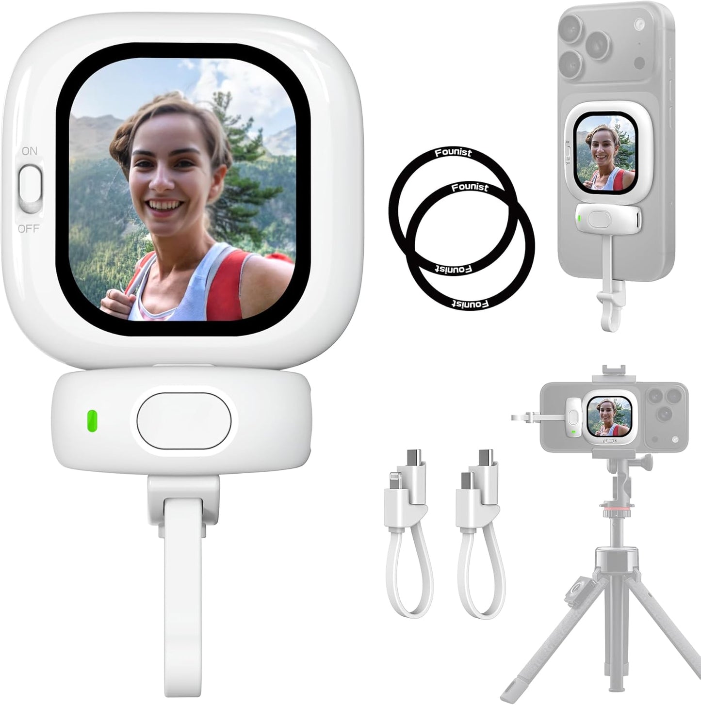 FOUNIST Phone Vlog Selfie Monitor Screen