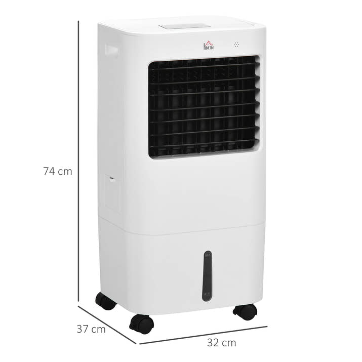 HOMCOM Climatizador de Ar Portátil Silencioso 65W