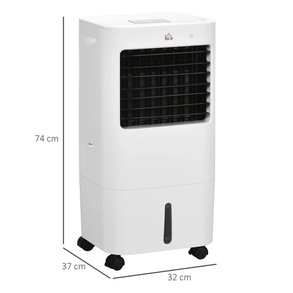 HOMCOM Climatizador de Ar Portátil Silencioso 65W