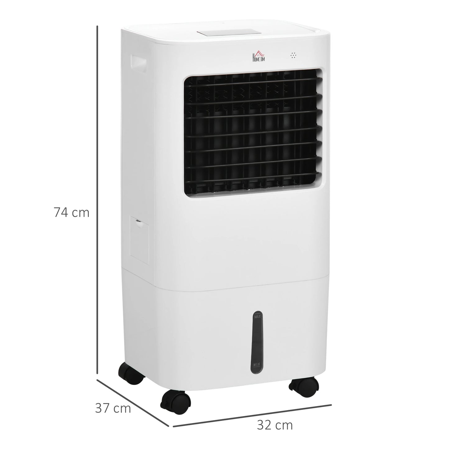 HOMCOM Climatizador de Ar Portátil Silencioso 65W