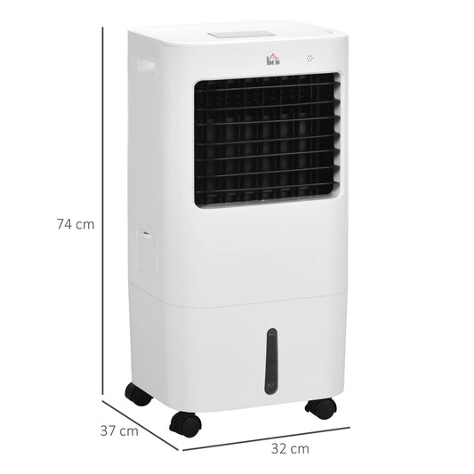 HOMCOM Climatizador de Ar Portátil Silencioso 65W
