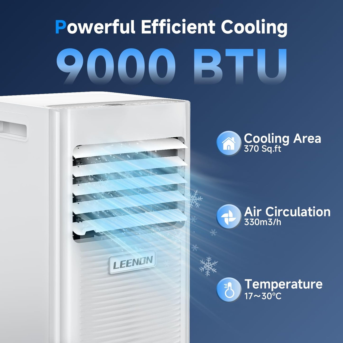 9000 BTU Ar condicionado portátil 3 em 1 ar condicionado desumidificador