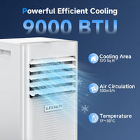 9000 BTU Ar condicionado portátil 3 em 1 ar condicionado desumidificador