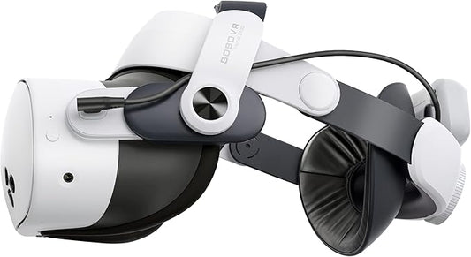 BOBOVR M3 Pro Bateria correia de cabeça compatível com Meta Quest 3/Quest 3S acessórios, reduz o stress facial, design de troca de bateria magnética