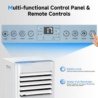 9000 BTU Ar condicionado portátil 3 em 1 ar condicionado desumidificador