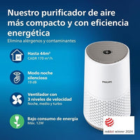 Philips Purificador de ar série 600, ultra silencioso e de baixo consumo, para alergias