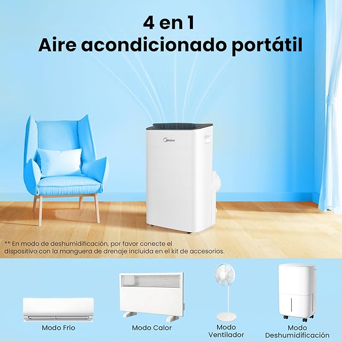 MIDEA Pinguim ar condicionado portátil frio e calo