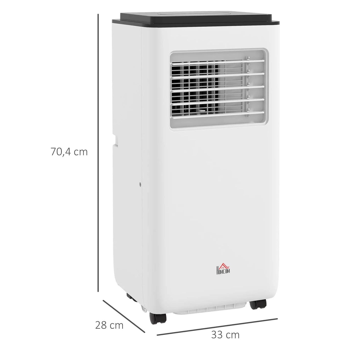 HOMCOM Ar Condicionado Portátil 10000 BTU 2900W