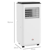 HOMCOM Ar Condicionado Portátil 10000 BTU 2900W