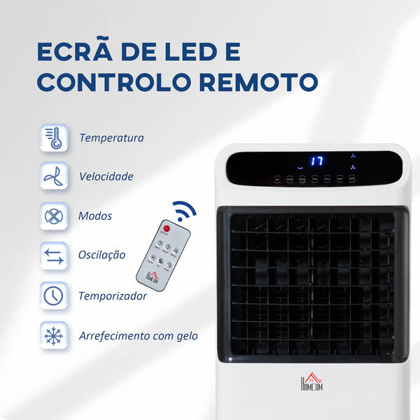 HOMCOM Climatizador Humidificador Refrigerador de Ar