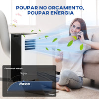 HOMCOM Ar Condicionado Portátil 3 em 1 9000 BTU