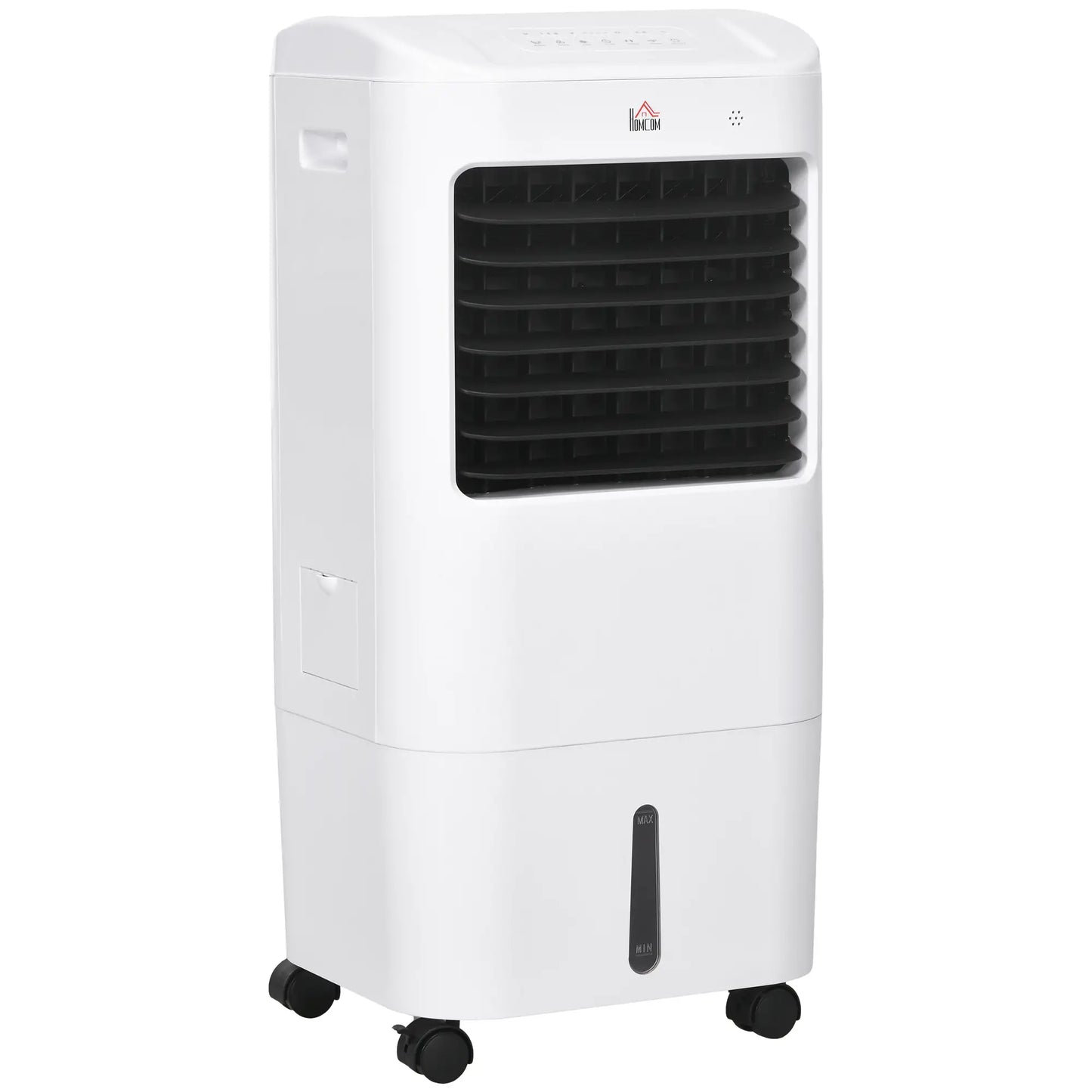 HOMCOM Climatizador Refrigerador de Ar Portátil 3 em 1 com 3 Velocidades Controlo Remoto Temporizador 7,5h Ecrã LED
