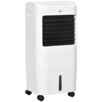 HOMCOM Climatizador Refrigerador de Ar Portátil 3 em 1 com 3 Velocidades Controlo Remoto Temporizador 7,5h Ecrã LED