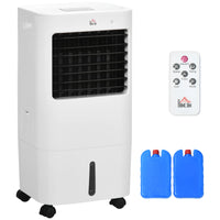 HOMCOM Climatizador de Ar Portátil Silencioso 65W