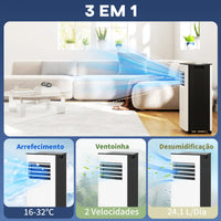 HOMCOM Ar Condicionado Portátil 3 em 1 9000 BTU