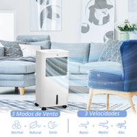 HOMCOM Climatizador de Ar Portátil Silencioso 65W